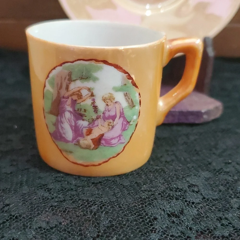 Vintage‎ Mini Tea Cup & Saucer Made in Occupied Japan EG